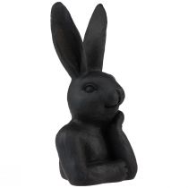 Artikel Dekofigur Hasenbüste Schwarz Polyresin 22,5cm für Innenbereiche