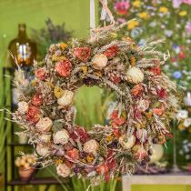 Deko Rosen Blumenstrauß Kunstblumen Rosenstrauß Orange 45cm 3St