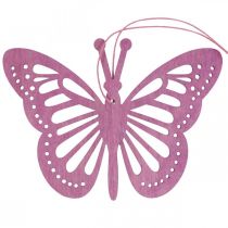 Deko Schmetterlinge Dekohänger Lila/Pink/Rosa 12cm 12St