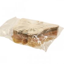 Artikel Deko Schmetterlinge Dekohänger Beige/Rosa/Gelb 12cm 12 St