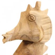 Deko Seepferdchen Holz Groß, Maritime Deko H38cm