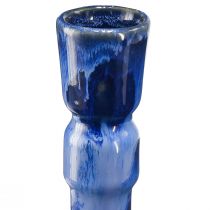Artikel Deko-Vasen aus Keramik in Blau, Grün und Braun, Ø8cm, H18,5cm, 3 Stück im Set