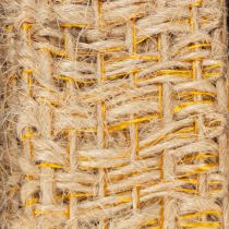 Artikel Dekoband aus Jute Gelb 25mm 10m Naturfarben für rustikale Dekoration