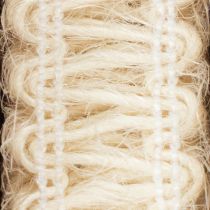 Artikel Dekoband aus Jute Cremeweiß 15mm x 15m – Natürliche Geschenk- und Dekorationband