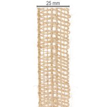 Artikel Dekoband Jute 25mm Breite Naturfarben Juteband 10m für Geschenk- und Tischdekoration