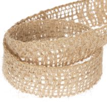 Artikel Dekoband Jute 25mm Breite Naturfarben Juteband 10m für Geschenk- und Tischdekoration