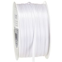Artikel Dekoband Satinband Weiß Doppelsatinband 3mm 50m