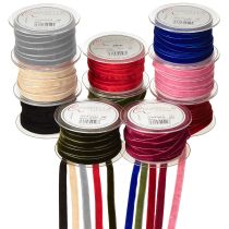 Artikel Dekoband Velvet Samtband 10mm 20m Verschiedene Farben