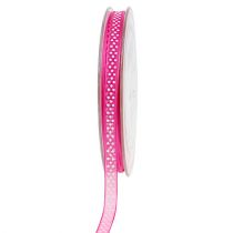 Artikel Dekoband mit Punkten Pink 7mm 20m