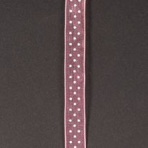 Artikel Geschenkband Polyester Rosa mit Punkten 1,5 cm x 20 m für Geschenkverpackung und Deko