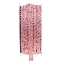 Dekoband Samtoptik Rosa 10mm 20m