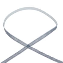 Dekoband Samtband Geschenkband Velvet Grau 10mm 20m