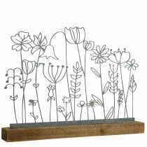 Aufsteller Metall Deko Tischdeko Blumenwiese 37×5×27,5cm