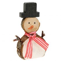 Artikel Dekofigur Schneemann Holz 10cm 9 St