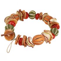 Artikel Dekogirlande Naturmaterialien getrocknete Zitrusfrüchte Zimt Rot-Orange 75cm