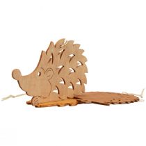 Dekohänger Holz Igel Deko Braun Natur Orange 12x10cm 12St