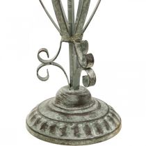 Kranzhalter Metall Antik Optik, Tischdeko Shabby Chic H51cm