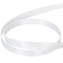Artikel Dekorationsband Taftband Polyester Weiß 10mm x 50m