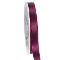 Artikel Geschenkband schmal 15mm Taft Berry 50m zur Dekoration