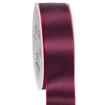 Artikel Geschenkband Taftband Burgunderrot 40mm 50m für Dekoration