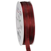Artikel Dekoband Taftband 10mm 50m Bordeauxrot für Geschenk- und Wohnraumdekoration
