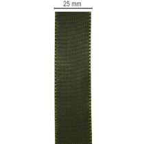 Artikel Grünes Taftband 25mm breit 50m Rolle zur Dekoration