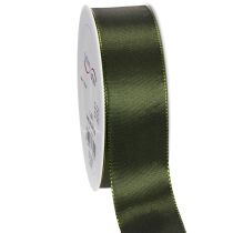Artikel Satinband aus Taft, Geschenkband, 40 mm Breite, 5 m Länge, Dunkelgrün