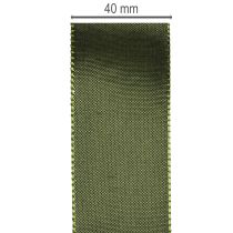 Artikel Satinband aus Taft, Geschenkband, 40 mm Breite, 5 m Länge, Dunkelgrün