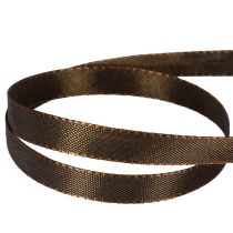 Artikel Dekoband Taft braun 10mm x 50m auf Rolle für Geschenkverpackung und Bastelarbeiten