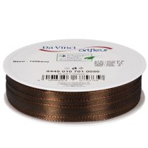 Artikel Dekoband Taft braun 10mm x 50m auf Rolle für Geschenkverpackung und Bastelarbeiten