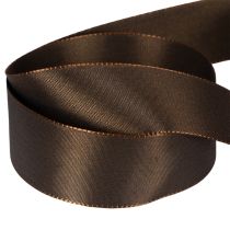 Artikel Taftband braun glänzend 40 mm x 50 m für Dekorationen und Geschenkverpackungen