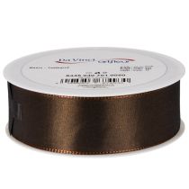 Artikel Taftband braun glänzend 40 mm x 50 m für Dekorationen und Geschenkverpackungen