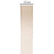 Artikel Dekoband Satin Taftband Beige 15mm x 50m für Innenbereich