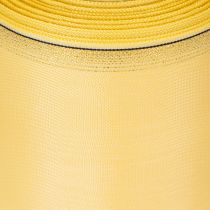 Artikel Kranzband Gelb mit Goldrand 100mm x 25m aus Acetat und Polyester für Floristik