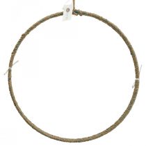 Artikel Dekoring Jute Scandi Deko Ring zum Aufhängen Ø40cm 2St