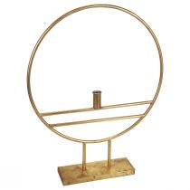 Artikel Dekoring mit Fuß Kerzenständer Metall Deko Gold Ø44,5cm
