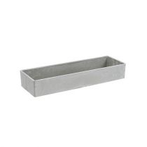 Artikel Dekoschale eckig Grau 32cm x 10,5cm H5cm