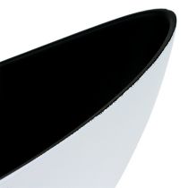 Dekoschale Kunststoff Weiß 38,5cm x 12,5cm H13cm
