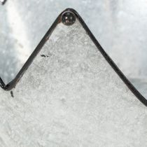 Artikel Dekoschalen-Set Krone aus Metall Ø26,5/22,5/19cm Zink schwarz 3-teilig