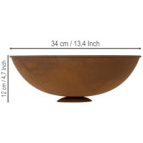Artikel Dekoschale Metallschale Rost Deko Vintage Ø34cm H12cm