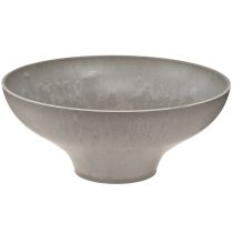 Artikel Dekoschale mit Fuß Pflanzschale rund Grau Ø19cm H8cm