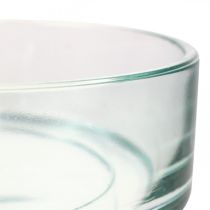 Dekoschale Glas Glasschale Rund Flach Klar Ø15cm H5cm