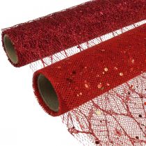 Artikel Dekostoff Weihnachten Polyester Rot x 2 sortiert 35x200cm