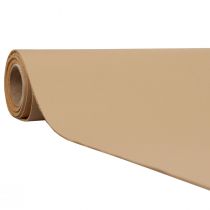 Artikel Kunstleder Beige Dekostoff Leder Tischband 33cm×1,35m