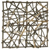 Deko Wand Rebe Steckhilfe Geflochtene Rebenzweige Natur 40×40cm