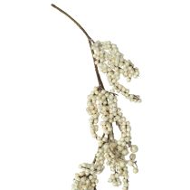 Artikel Dekozweig Schneebeeren Wintergirlande Creme 130cm