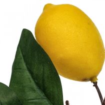 Dekozweig Mediterrane Deko Zitronen Künstlich 30cm