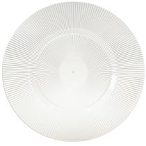 Artikel Dekoteller mit Rillen Plastikteller Kunststoffteller klar Ø33cm