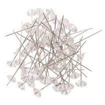Artikel Stecknadeln mit Diamantkopf Ø11mm transparent 55 Stück