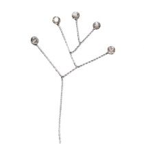 Artikel Diamantstrang klar glänzend 10cm 12 St